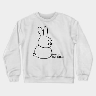 Year of the Rabbit Outline Crewneck Sweatshirt